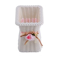 Portable Eco-Friendly Durable and Flexible Reusable Plastic Hard bottom layer Flower Vase Home Decoration Delicate Designed Vase