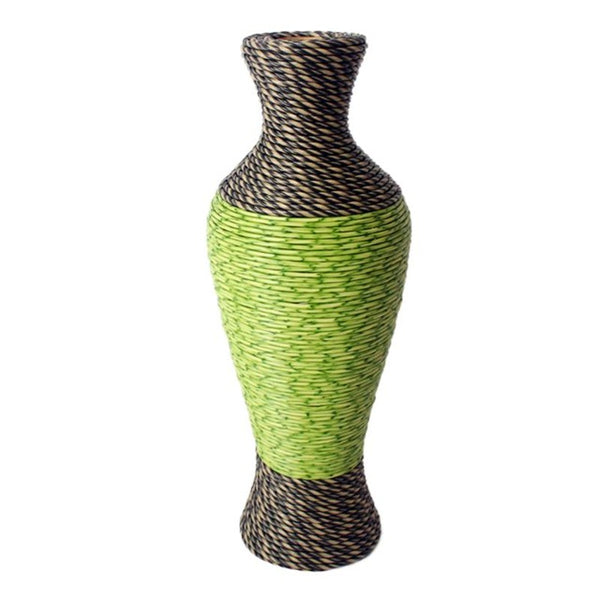 4 Style PC Plastic Rattan Woven Flower Vase Decorative Vase Craft Handmade Home Office Desk Decoration Ornaments